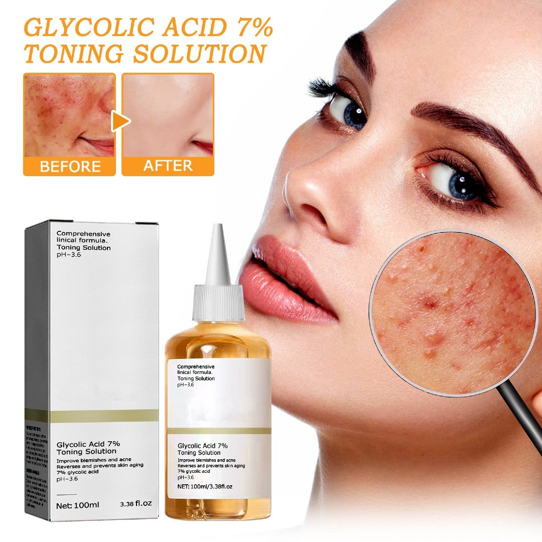 GlycoGlow 7% Exfoliating Toner – Clears Acne, Smooths Texture & Reveals Radiant Skin
