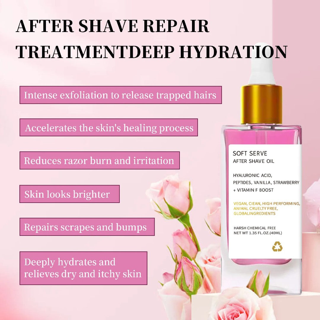 Strawberry Vanilla Aftershave Oil – Smooth, Hydrate & Glow Naturally