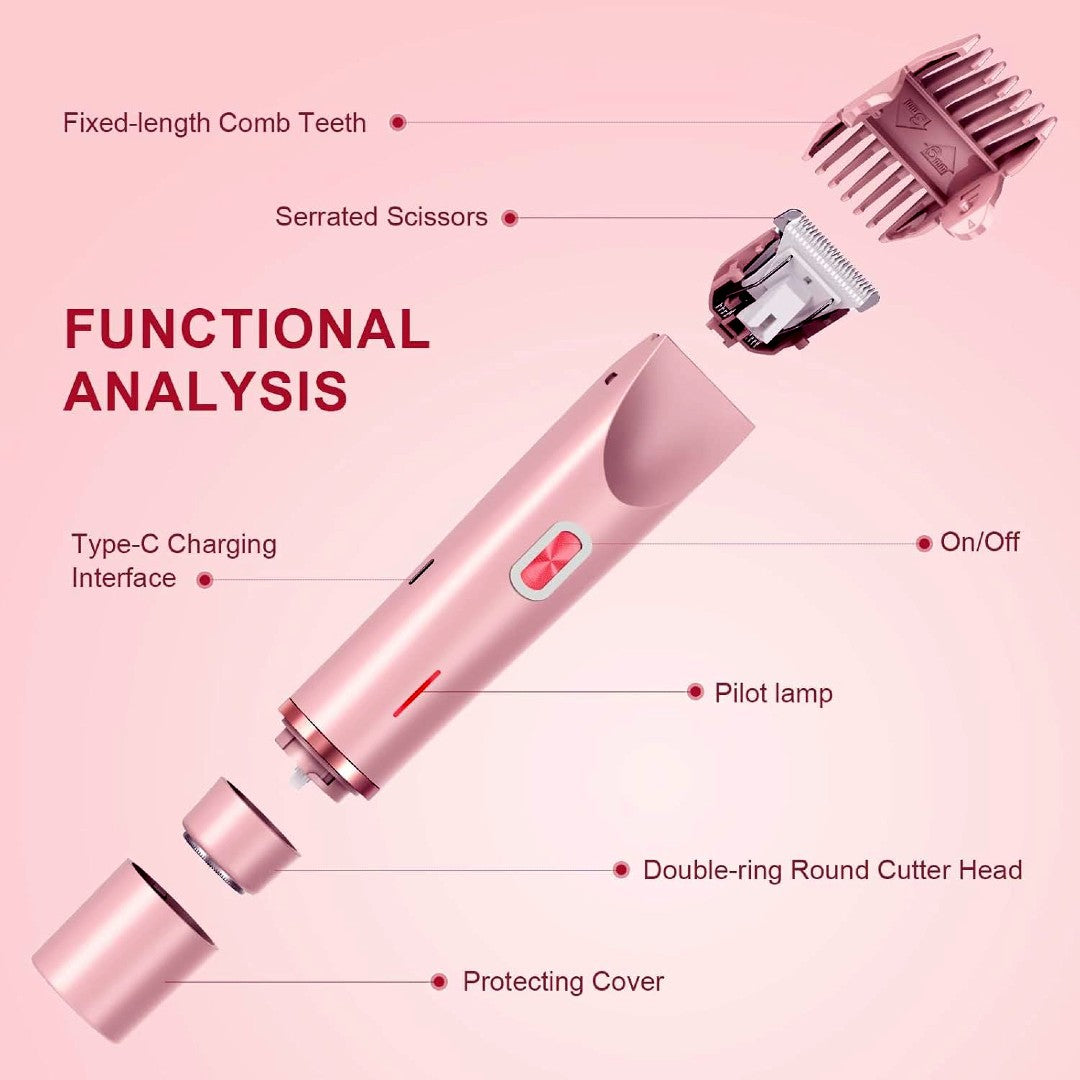 Alyndra 2-in-1 Electric Body & Bikini Shaver – Smooth, Safe & Waterproof