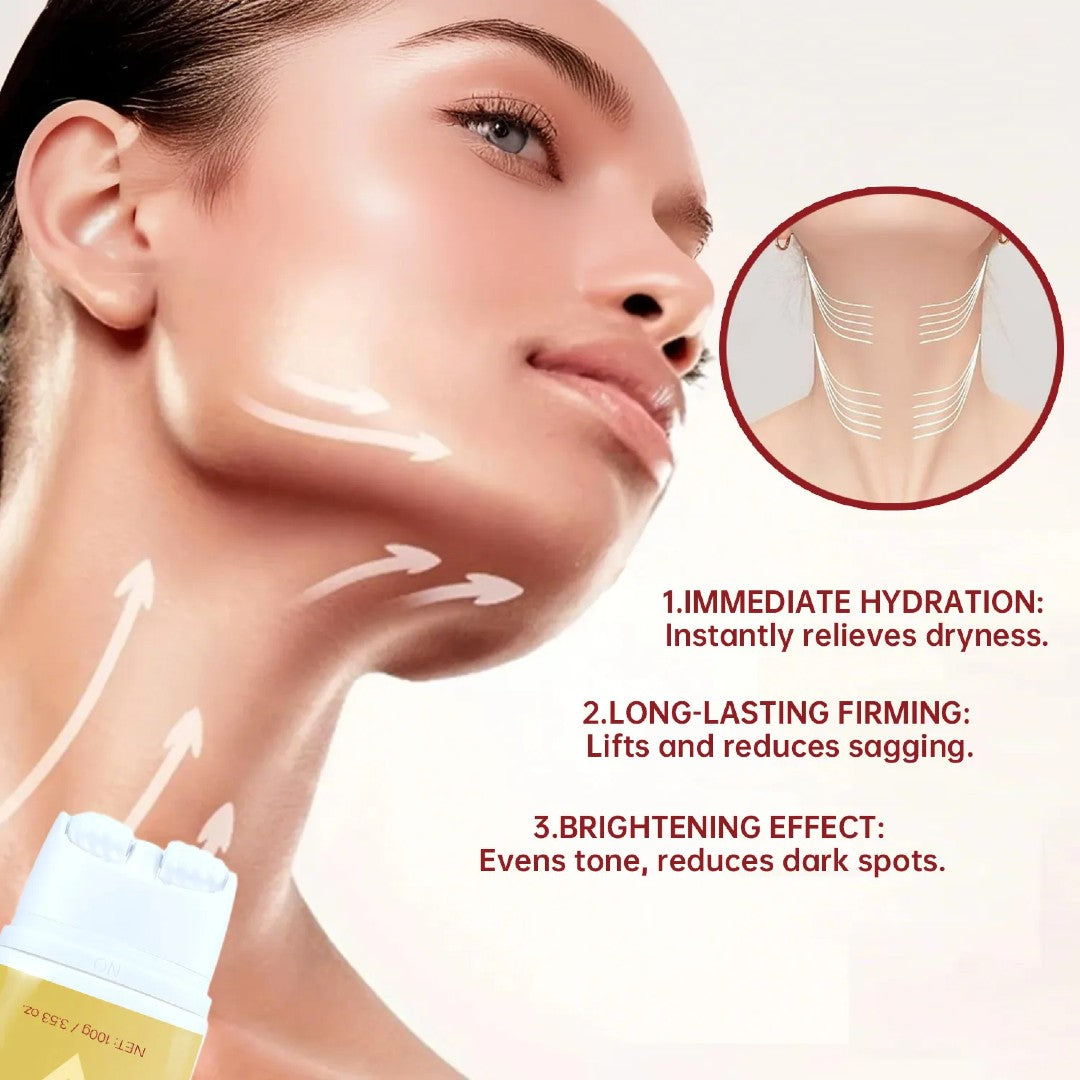 Luxe Neck Firming Cream with Roller – Smooth, Lift & Glow in 28 Days