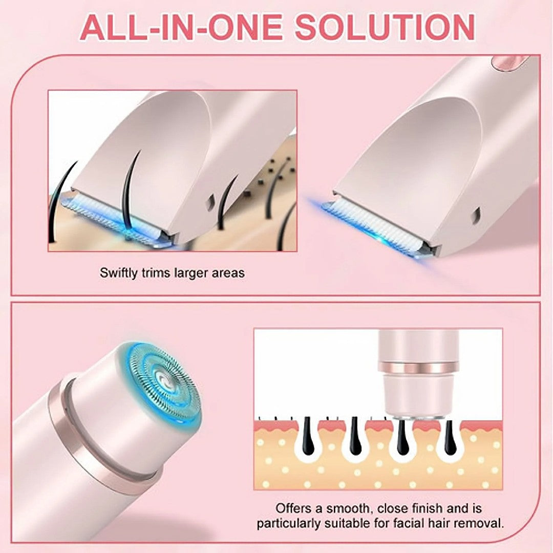 Alyndra 2-in-1 Electric Body & Bikini Shaver – Smooth, Safe & Waterproof