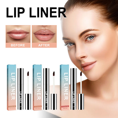 Peel-Off Waterproof Lip Liner: 12H Wear, Smudge-Proof Definition