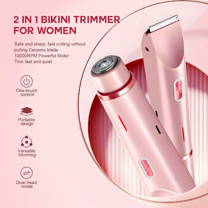 Rasoir électrique 2 en 1 Alyndra pour le corps et le bikini – Doux, sûr et étanche